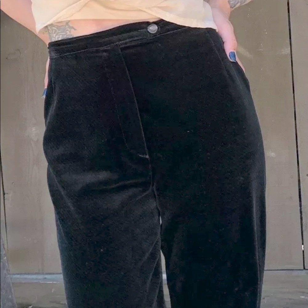 Vintage Salvatore Ferragamo Velvet Trouser Pants S